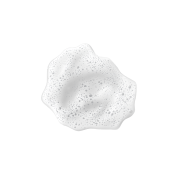 White bubbly foam texture isolated on black background png