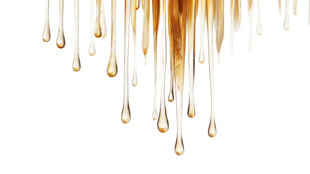Golden Liquid Dripping Downwards Against transparentBackground png