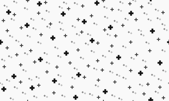 Medical cross seamless pattern. Plus background. mathematical pattern. vector