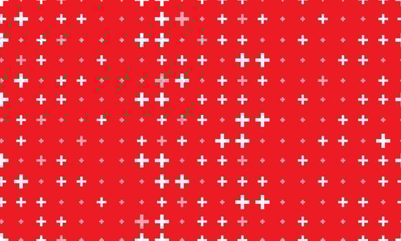 Medical cross seamless pattern. Plus background. vector