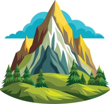 Rocky Mountain Landscape Available on EPS File vector
