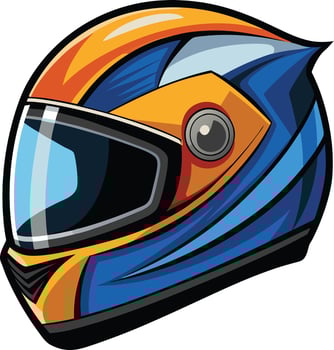 Speedway Racing Helmet Available on EPS File vector