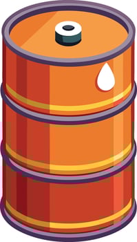 Heavy Duty Oil Barrel Available on EPS File vector