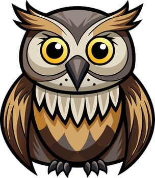 Silent Owl Available on EPS File vector