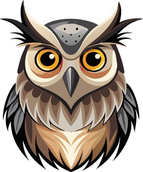 Nocturnal Owl Available on EPS File vector