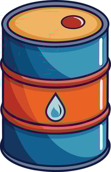 Industrial Oil Barrel Available on EPS File vector
