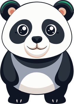 Majestic Panda Available on EPS File vector