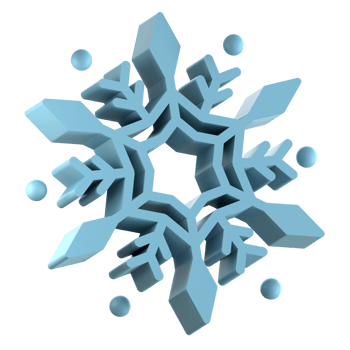 Snowflake 3D Illustration png