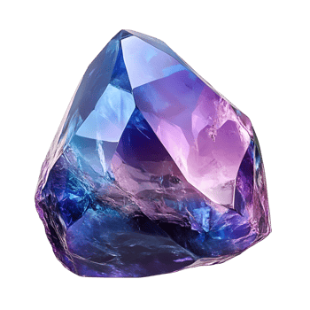 a blue and purple gem stone on a transparent background png
