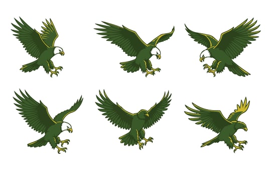 Unstoppable Eagle Preparing for Landing vector