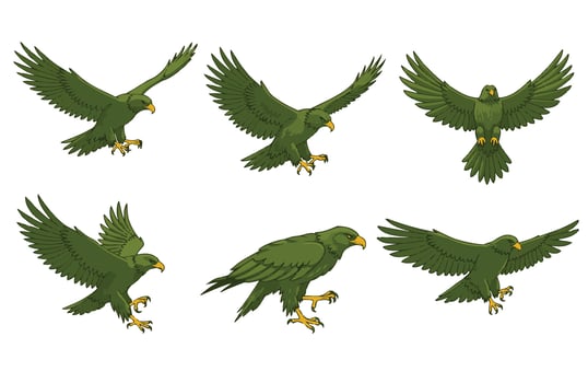 Wild Eagle in Action Nature Power vector