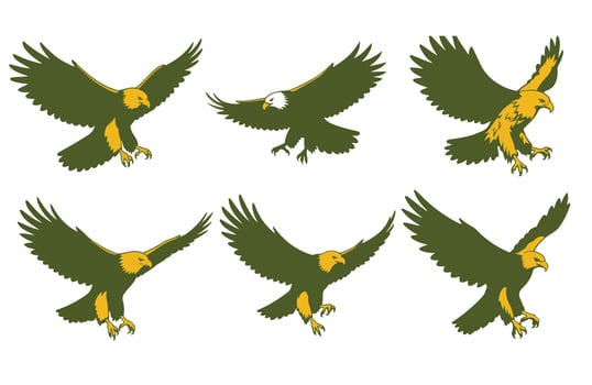 Fearless Eagle Ruling the Windy Skies vector