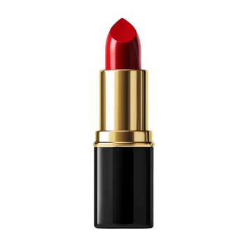 Red Lipstick in a Black and Gold Case png