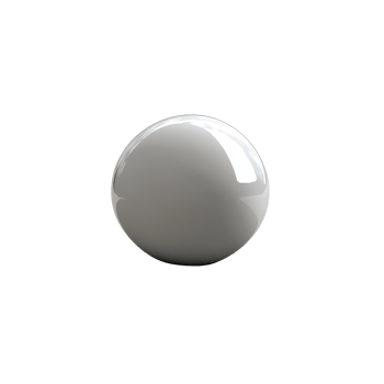 A sleek, glossy sphere with a reflective surface on a simple backdrop. png