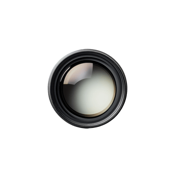 Close-up view of a high-quality camera lens showcasing its glass and design. png