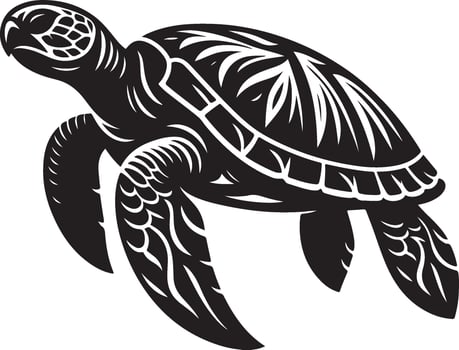 Modern Turtle Line Art Graphic Design vector