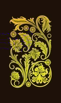 A set of Vintage premium floral vectorize design vector