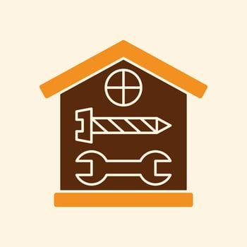 House Repair trendy creative attractive abstract illustration colorful useful design vector