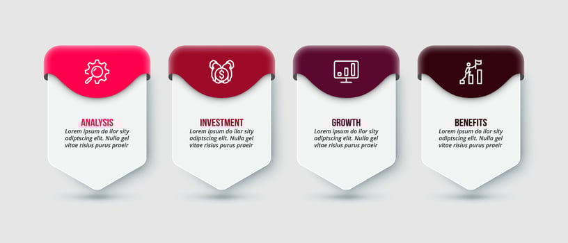Modern infographic template. vector