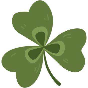 Hand drawn cute clover illustration. Botanical clipart png