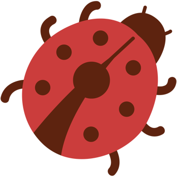 pretty ladybug hand drawn illustration png