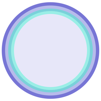 A Pastel Geometric Circular Gradient Design png