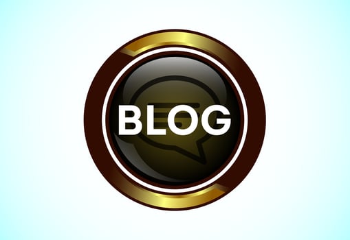 Blog icon design illustration, Content writing icon vector