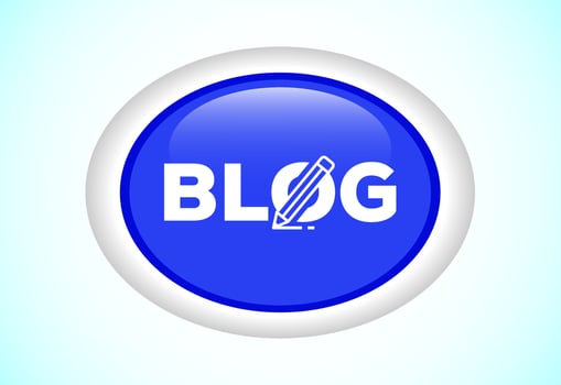 Blog icon design, Content writing icon, Button design vector