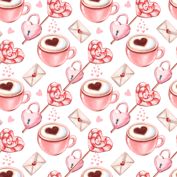 Romantic seamless pattern png