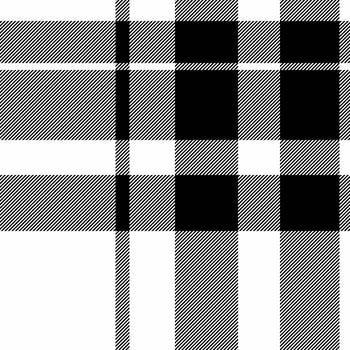 Packing background pattern plaid, victorian check fabric texture. Creation seamless tartan textile in white and black colors. vector