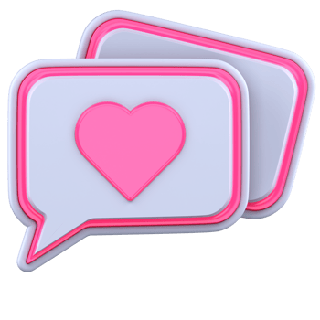 3d illustration chat love png