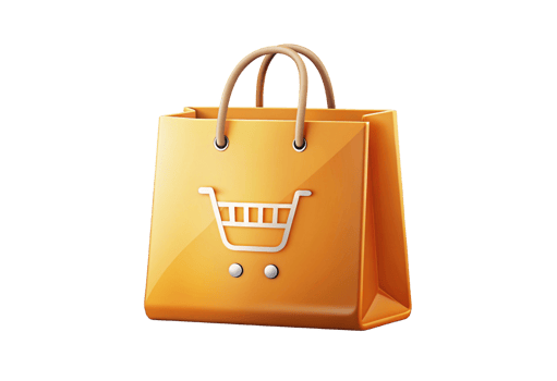 3d shopping bag icon png