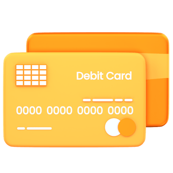 3d illustration debit card png