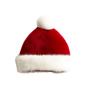 Red Santa Hat Festive Winter Holiday Accessory png