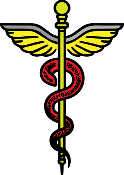 The caduceus is a symbol of medicine png