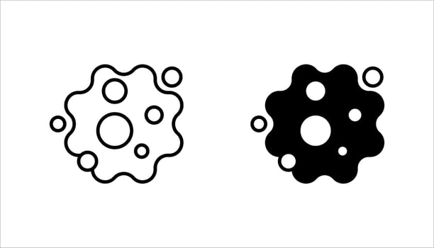 cancer set icon. vector