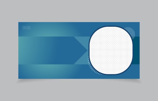 template banner with image space vector