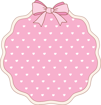 whimsical circle frames collection in coquette style graphic set light pink pastel color style png