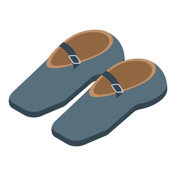 Comfortable dutch clogs shoes protecting feet while walking vector