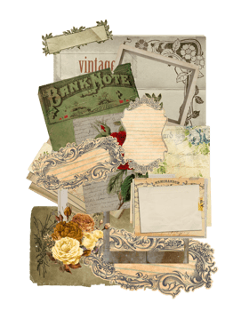 Wallpaper, scrapbook. Vintage, retro style. Background png