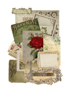 Vintage,retro scrapbook. Collage, wallpaper. png