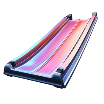 Rainbow-Colored Slide on Transparent Background png