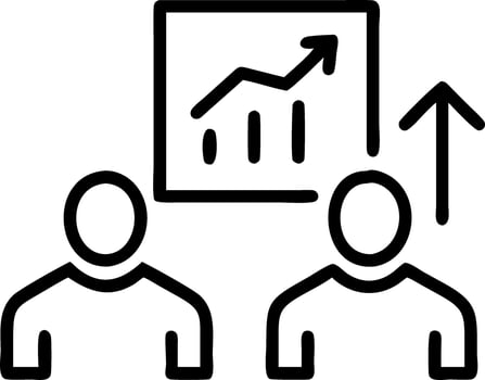 business growth and market and resources vector