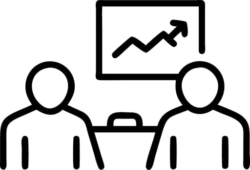 business growth and market and planning vector