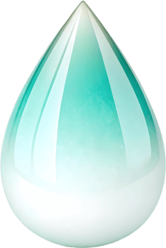 Unique Teardrop Clipart with Colorful and Smooth Gradient Effect. . png
