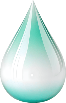 Colorful Teardrop Clipart with Smooth Transitions and Gradient Effect. . png