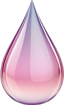 Creative Teardrop Clipart with Vibrant Smooth Gradient Colors. . png