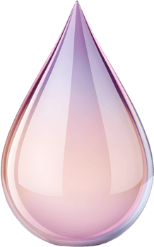 Sleek and Elegant Teardrop Clipart with Professional Color Gradient. . png