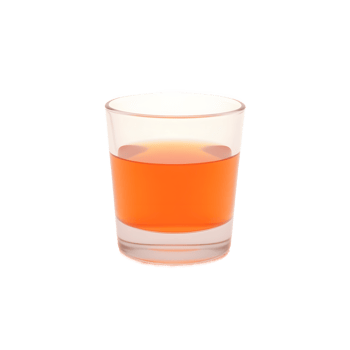 Orange Liquid in a Shot Glass png