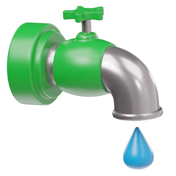 Ramadan water tap icon 3d png